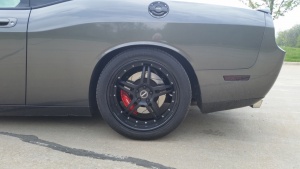 2010 Dodge Challenger with 20x9 wheels
