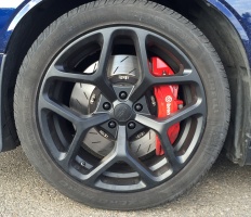 2014 Dodge Challenger with 20x9.5 Drag DR64 wheels