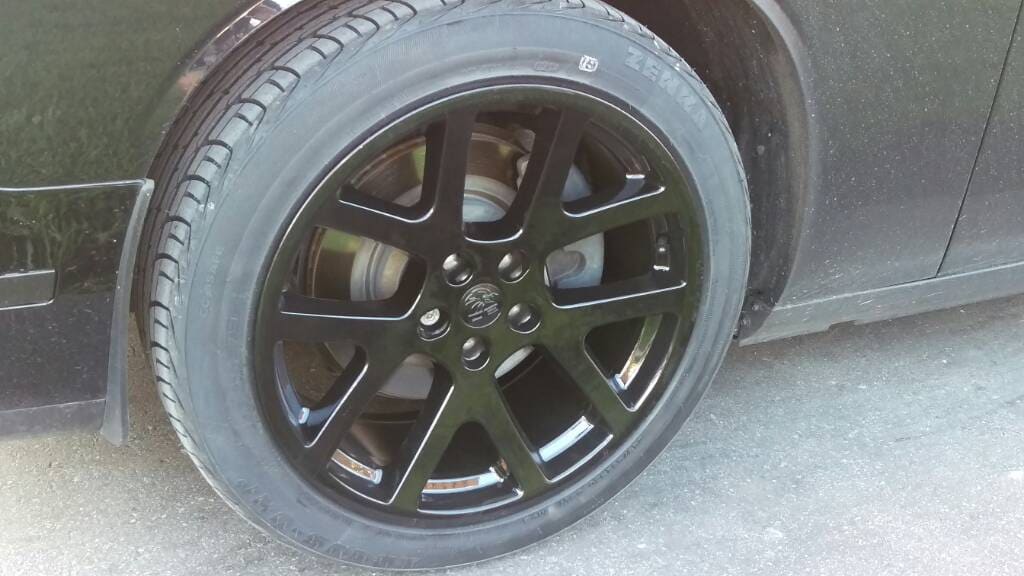 2012 Dodge Challenger with 20x9 OEM Dodge wheels