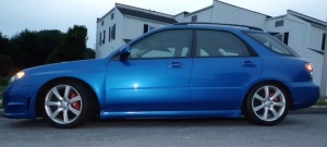 2006 Subaru Impreza WRX with 17x7 stock wheels