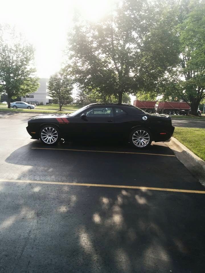 2012 Dodge Challenger with 20x8.5 Hotchkis H-Sport wheels