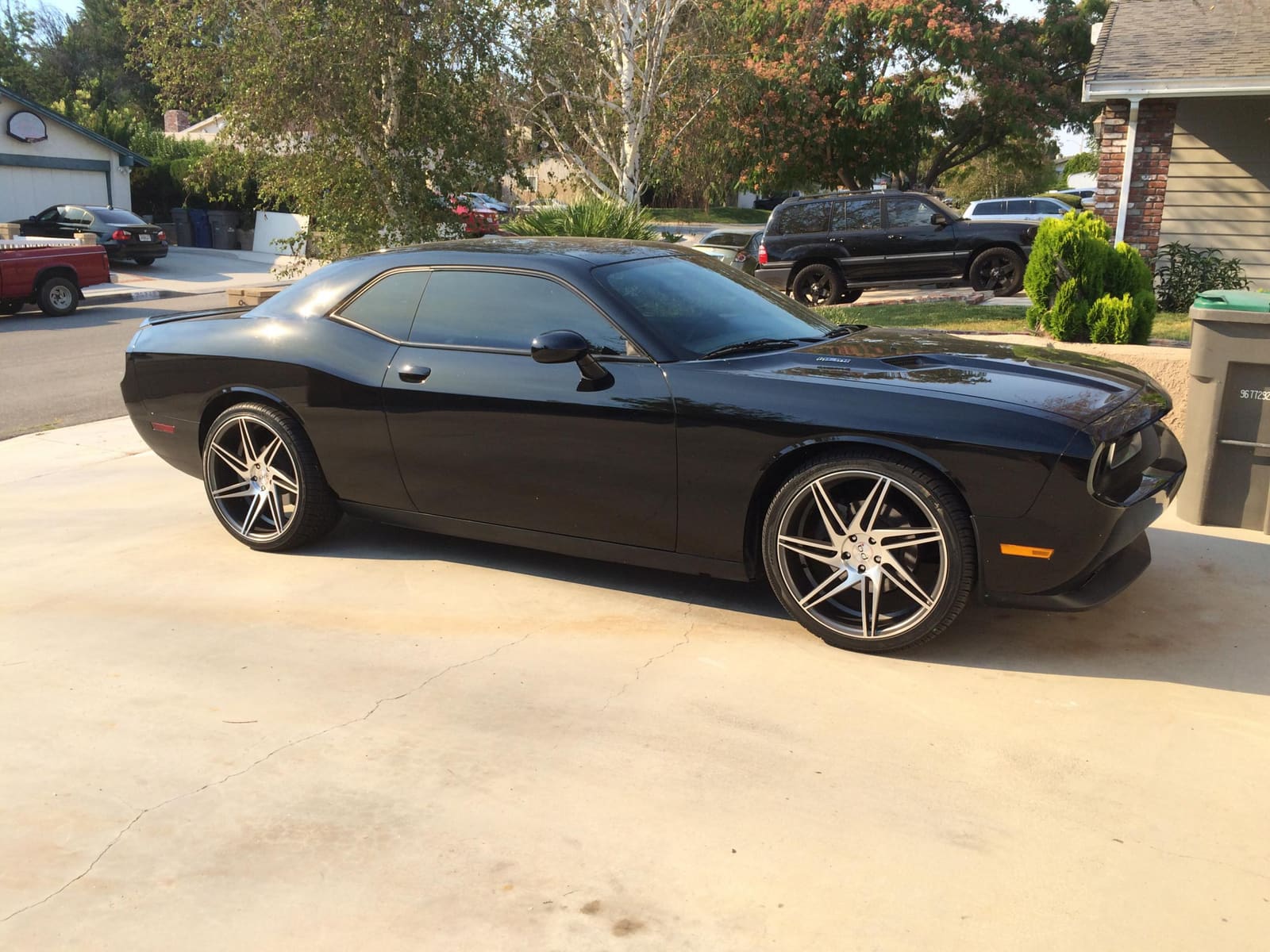 2015 Dodge Challenger with 22x9 Blaque Diamond BD1 wheels