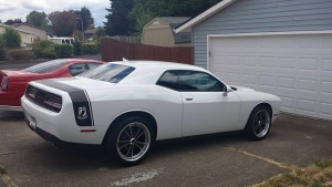 2014 Dodge Challenger with 20x9 American Racing VN807 Mach 5 wheels