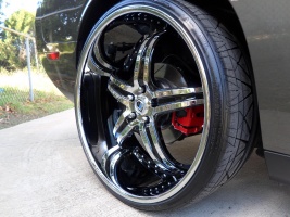 2015 Dodge Challenger with 22x9.5 Asanti AFF 144 wheels