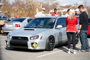 2002 Subaru Impreza WRX with 18x9.75 XXR 527 wheels