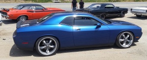 2015 Dodge Challenger with 22x9.5 American Racing Torq Thrust M wheels