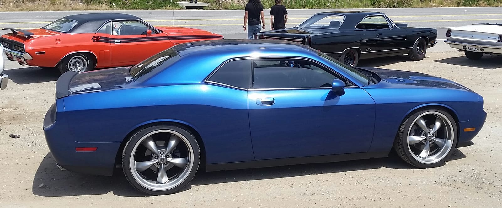 2015 Dodge Challenger with 22x9.5 American Racing Torq Thrust M wheels