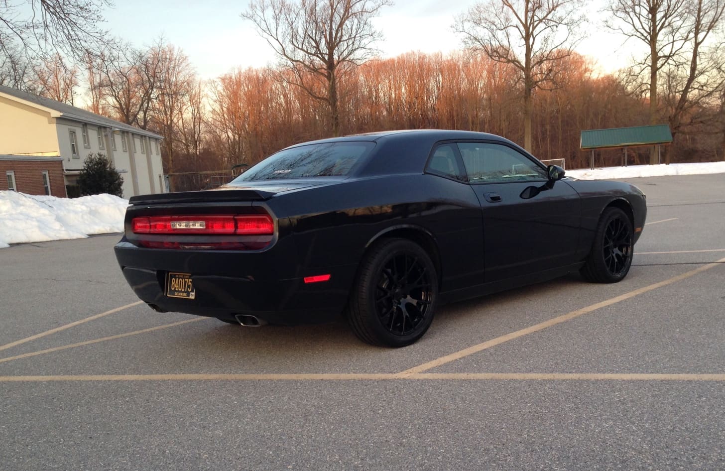 2015 Dodge Challenger with 20x9 OEM Dodge Hellcat reproduction wheels