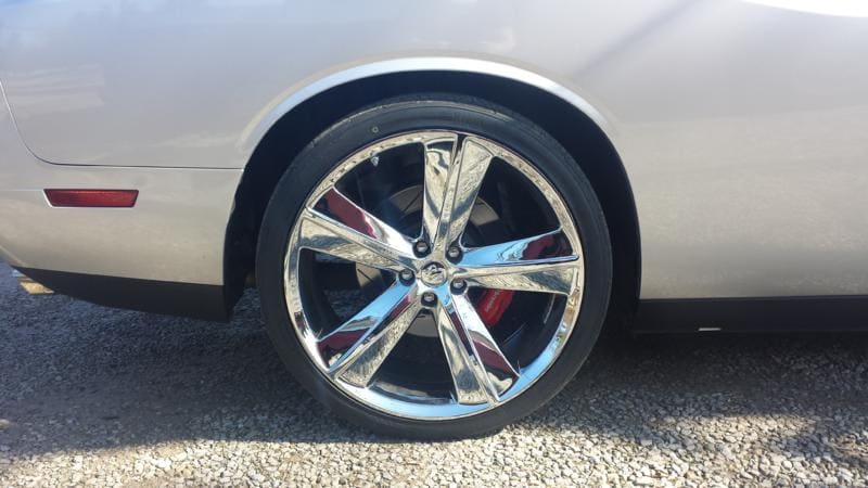 2014 Dodge Challenger with 20x9 wheels
