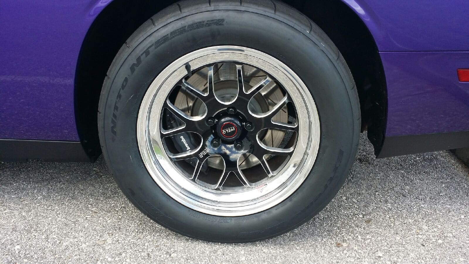 2014 Dodge Challenger with 18x8 Weld S77 wheels