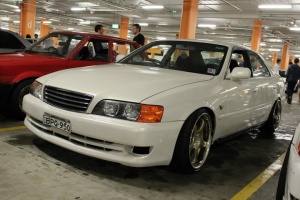 1998 Toyota Chaser with 18x9 AME- Enkei Circlar wheels