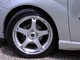 2003 Ford Focus with MB Motorsports Drifter wheels