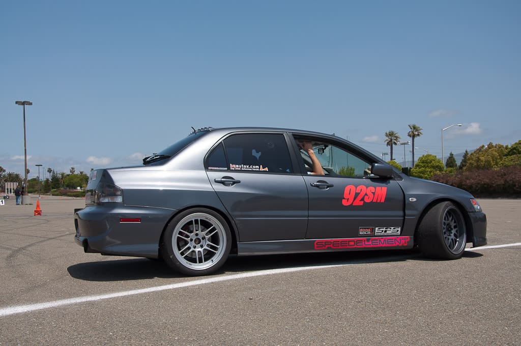 2006 Mitsubishi Lancer Evolution with 18x11 CCW SP16R wheels