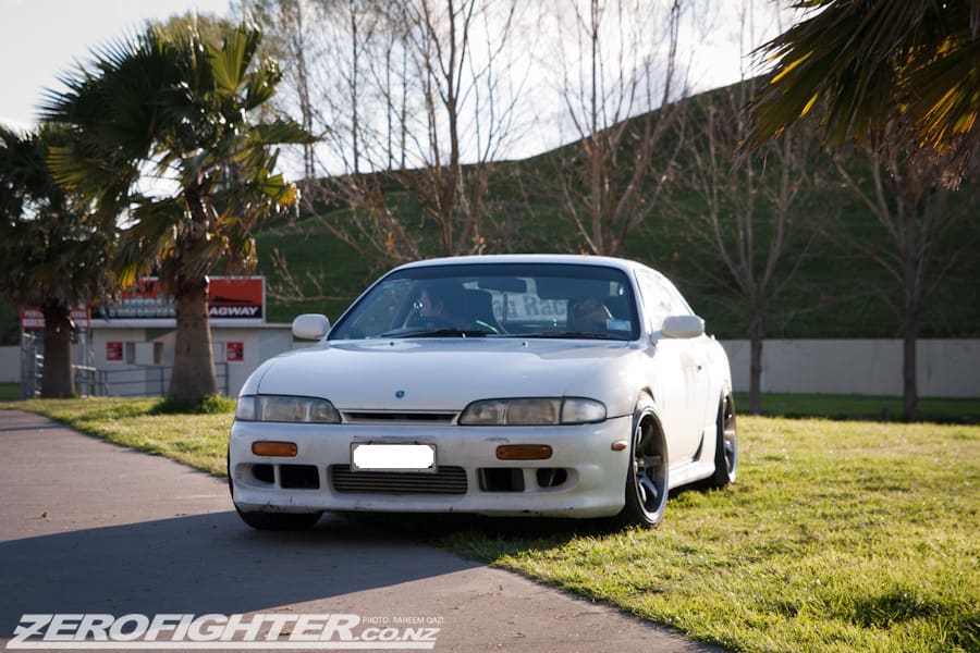 1996 Nissan S14 with 17x10 DTM Drift wheels