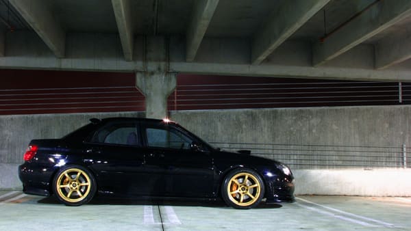 2006 Subaru Impreza WRX STi with 18x9 Rota Boost wheels