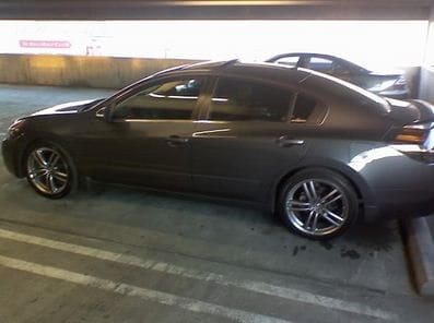 2009 Nissan Altima with 19x8.5 M45 Sport wheels