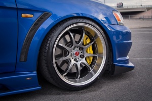 2010 Mitsubishi Lancer Evolution with Work D9R wheels