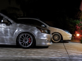 2009 Ford Focus with 18x8 Team Dynamics Pro Race 1.2 wheels