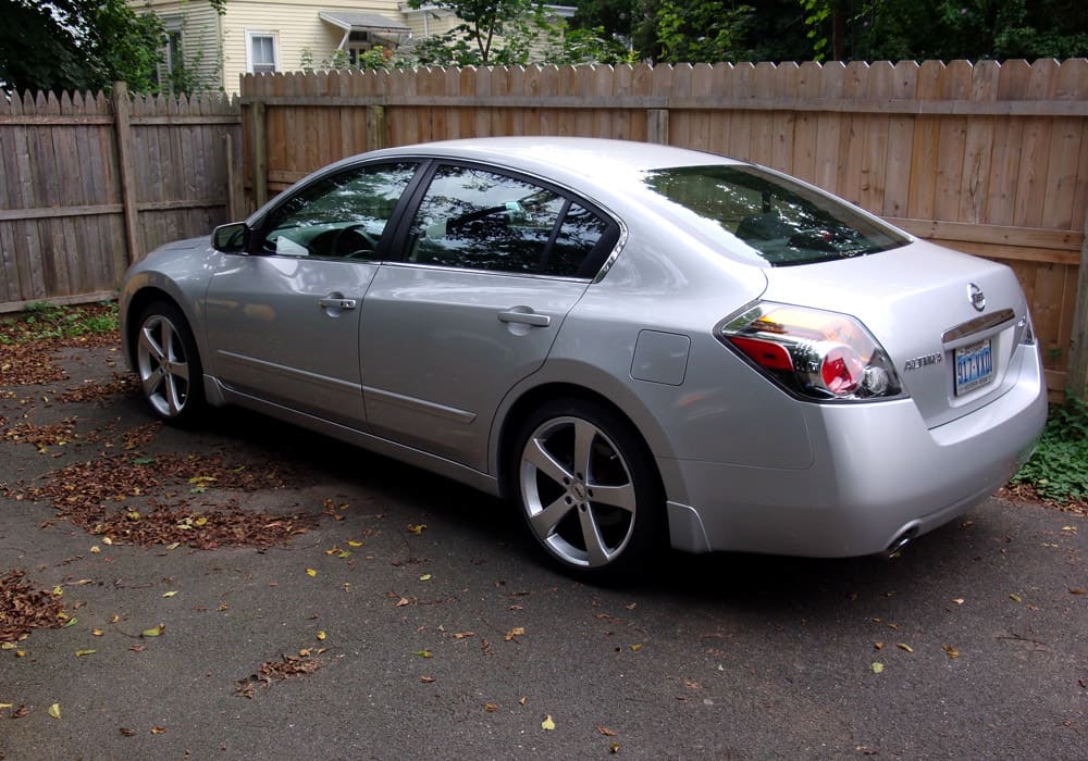 2009 Nissan Altima with 19x8.5 TSW Vortex wheels