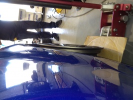 2011 Subaru Impreza WRX STi with 18x9.5 Work Xt-7 wheels
