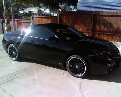 2009 Nissan Altima with KMC 127 Dime wheels