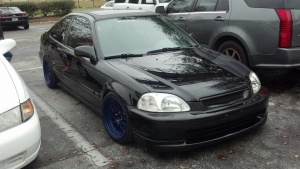1996 Honda Civic with 16x8 XXR 521 wheels