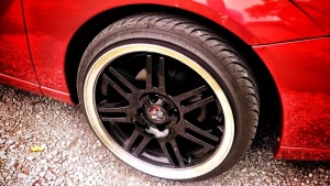 2003 Ford Focus with 17x9 Ani Cobra reps wheels