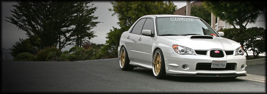 2007 Subaru Impreza WRX with 18x10 Work Wheels VS-XX wheels