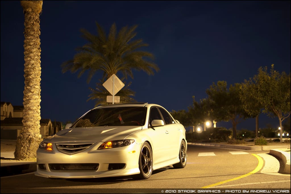 2005 Mazda Mazda6 with 18x7.5 5Zigen FN01R-C wheels