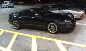 1990 Nissan 300ZX 2-seat with 18x9.5 Enkei RPF1 wheels