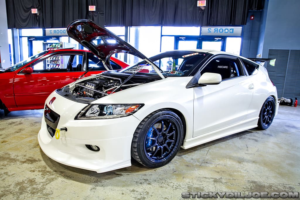 2013 Honda CR-Z with 17x8 Volk CE28 wheels