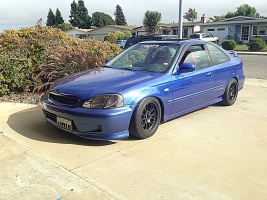 1999 Honda Civic with 15x8 949 Racing 6UL wheels