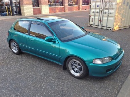 1995 Honda Civic with 15x7 wheels