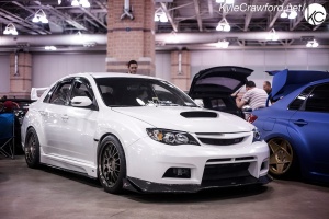 2013 Subaru Impreza WRX with 18x9.5 Volk SE37 wheels