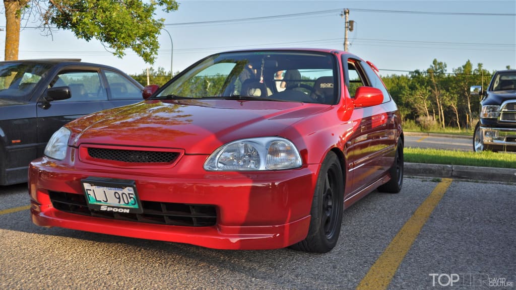 1998 Honda Civic with 15x6.5 Rota Slipstream wheels