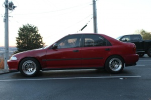 1995 Honda Civic with 15x8 wheels