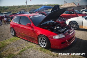 1995 Honda Civic with 15x8 Kosei K1 wheels
