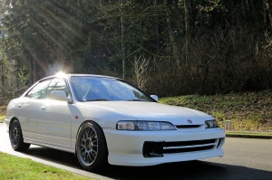 1994 Honda Civic with 17x9 Volk wheels