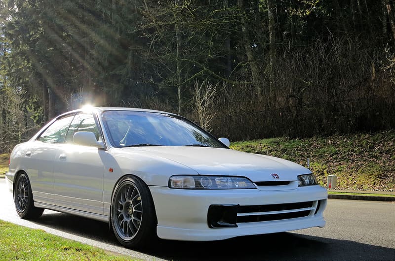 1994 Honda Civic with 17x9 Volk wheels