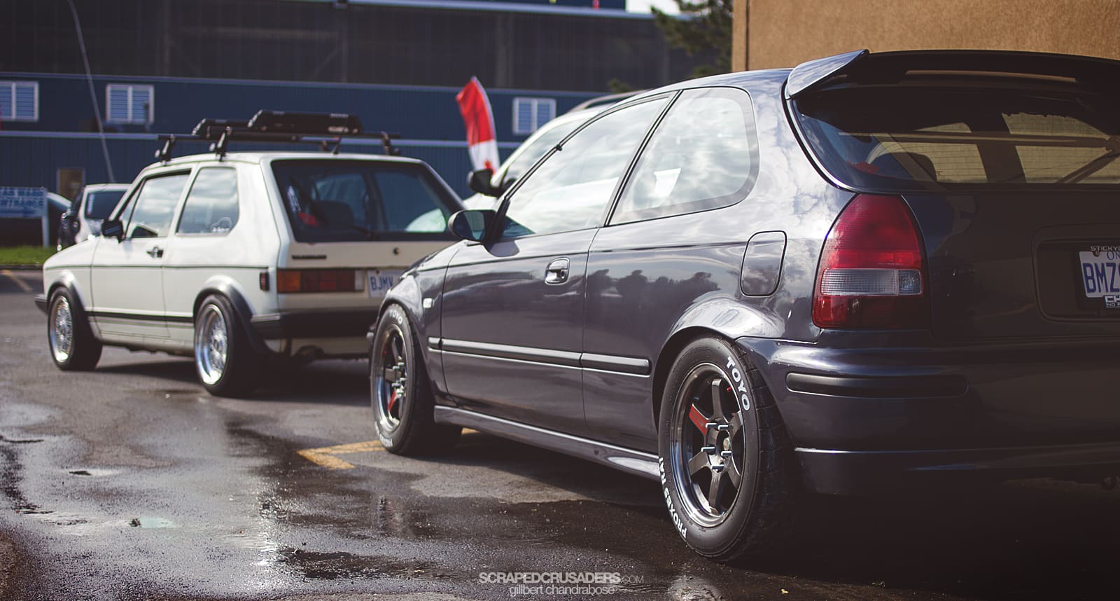 1997 Honda Civic with 15x8 wheels