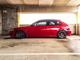 1999 Honda Civic with 15x7 wheels