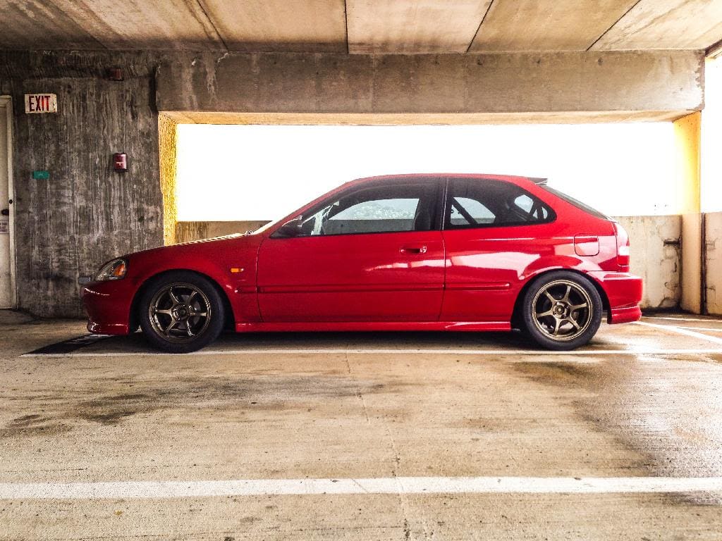 1999 Honda Civic with 15x7 wheels