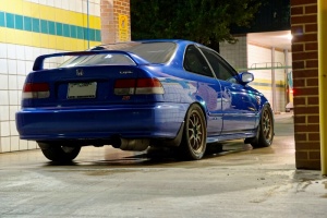 2001 Honda Civic with 16x7 wheels