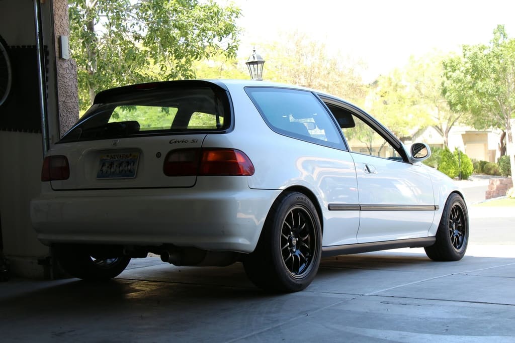 1995 Honda Civic with 15x8 wheels