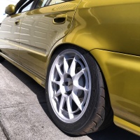 1994 Honda Civic with 17x8 wheels