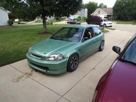 2002 Honda Civic with 15x8 wheels