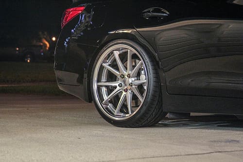 2014 Infiniti Q50 with 20x9.5 Work Gnosis CV201 BRU wheels