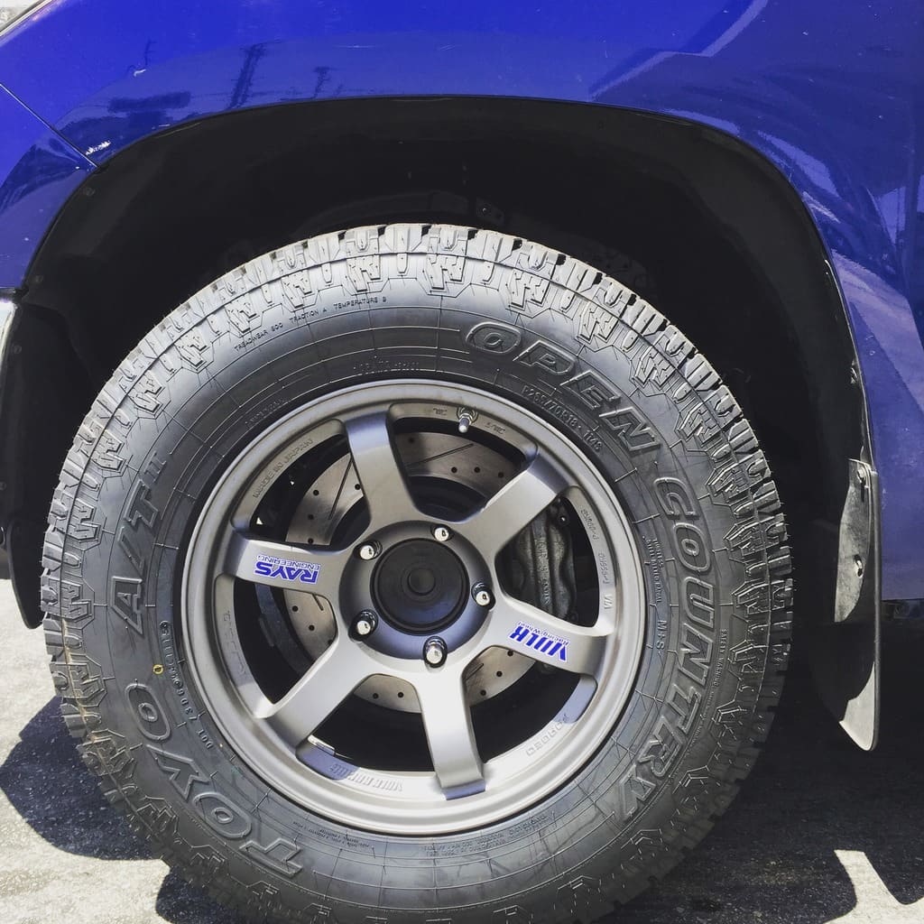 2014 Toyota Tundra with 18x9 Volk Racing TE37 wheels
