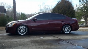 2012 Nissan Altima with 18x8 TSW Snettertons wheels