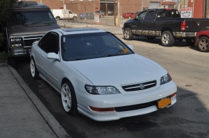 1997 Acura CL with 17x9.5 ROTA GRID wheels